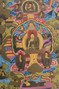 Thangka leven van Boeddha handgeschilderd Nepal – foto 2