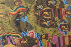 Thangka leven van Boeddha handgeschilderd Nepal – foto 5