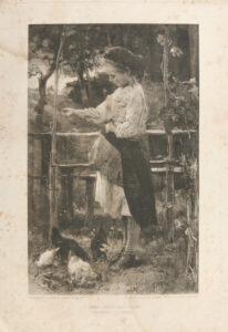 Set fotogravures Haagse School wabi sabi prenten sepia – foto 4
