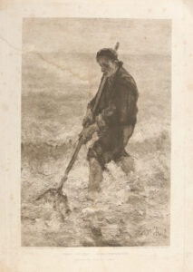 Set fotogravures Haagse School wabi sabi prenten sepia – foto 5