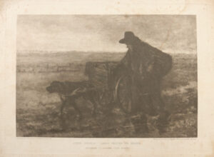 Set fotogravures Haagse School wabi sabi prenten sepia – foto 2