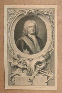 Gravure Robert Walpole Earl of Orford door Jacobus Houbraken 1746 – foto 1