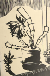 Linosnede bloeiende cactus op de vensterbank – foto 2