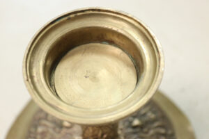 Bronzen tazza met reliëf Minerva, Napoleon III 19e eeuw – foto 3