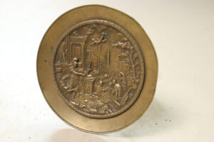 Bronzen tazza met reliëf Minerva, Napoleon III 19e eeuw – foto 5