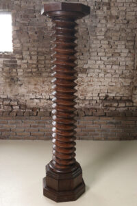 Houten wijnpersspil zuil sellette 170 cm – foto 3