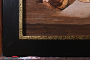 Stilleven met kan en komfoor (bodemvondsten) – Marjolein van den Berg, acryl op doek – foto 4