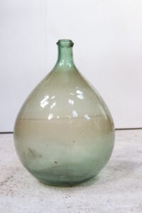 Groene glazen mandfles dame-jeanne bonbonne – foto 3