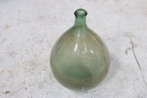 Groene glazen mandfles dame-jeanne bonbonne – foto 5