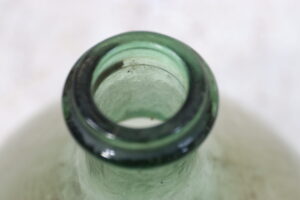 Groene glazen mandfles dame-jeanne bonbonne – foto 6
