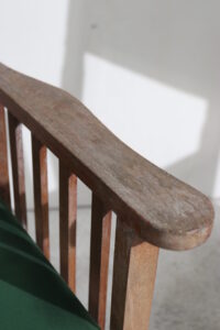 Set van 2 houten regisseursstoelen groen canvas – foto 7