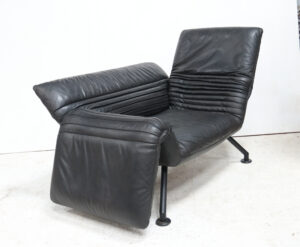 De Sede DS-142 fauteuil daybed zwart leer Winfried Totzek – foto 1