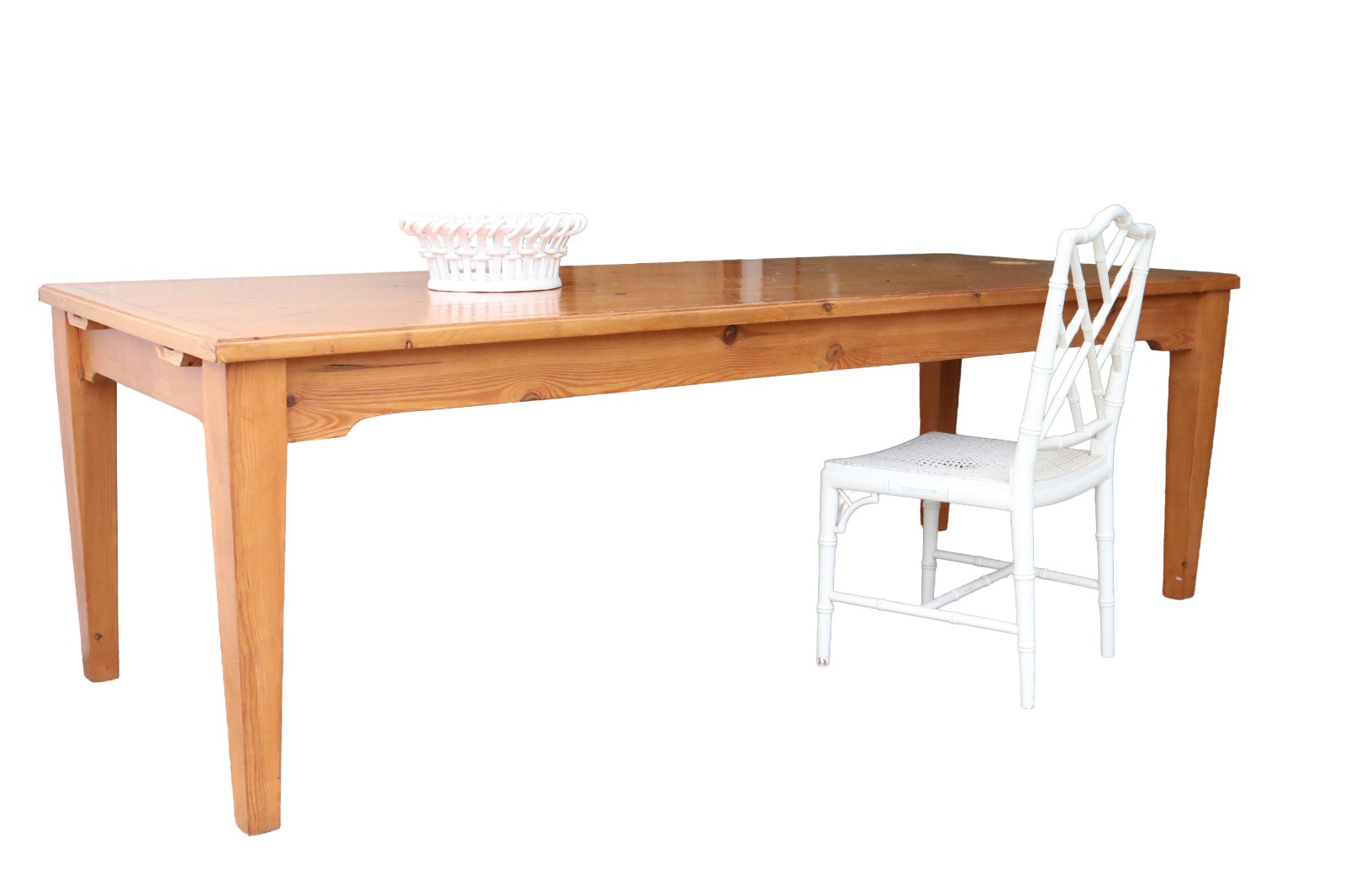 Extra grote grenen boerentafel 238 cm, Franse boerenstijl – foto 1
