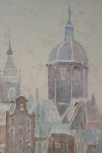 Aquarel Amsterdam Parson 1984 – foto 3