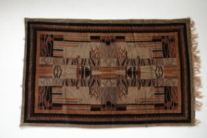 Art deco velours kleed met franjes jaren 30 – foto 1