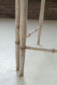 handdoekrek faux bamboo wit geschilderd hout scharnierend – foto 5