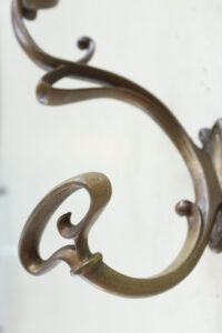 jugendstil embrasse gordijnhouder brons art nouveau – foto 4