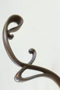 jugendstil embrasse gordijnhouder brons art nouveau – foto 5