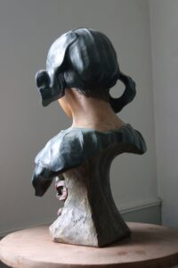 A.J. Scotte Fleur des champs art nouveau buste meisje terracotta – foto 5