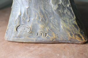 A.J. Scotte Fleur des champs art nouveau buste meisje terracotta – foto 9