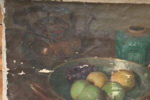 Stilleven gemberpot fruitschaal olieverf – foto 2