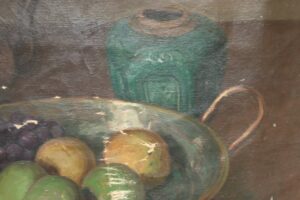 Stilleven gemberpot fruitschaal olieverf – foto 3
