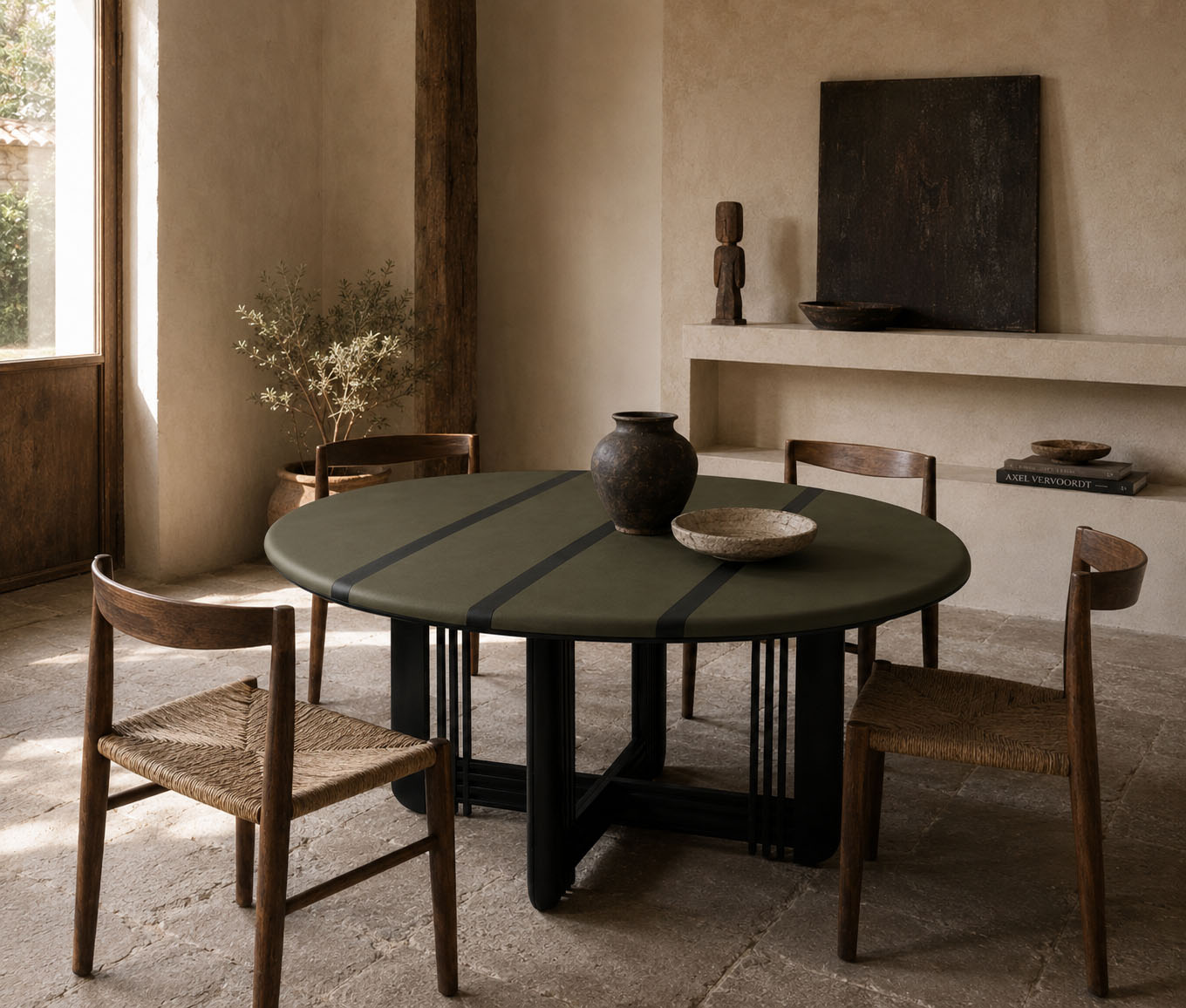 Giorgetti ronde eettafel door Umberto Asnago – aanpasbaar in kleur