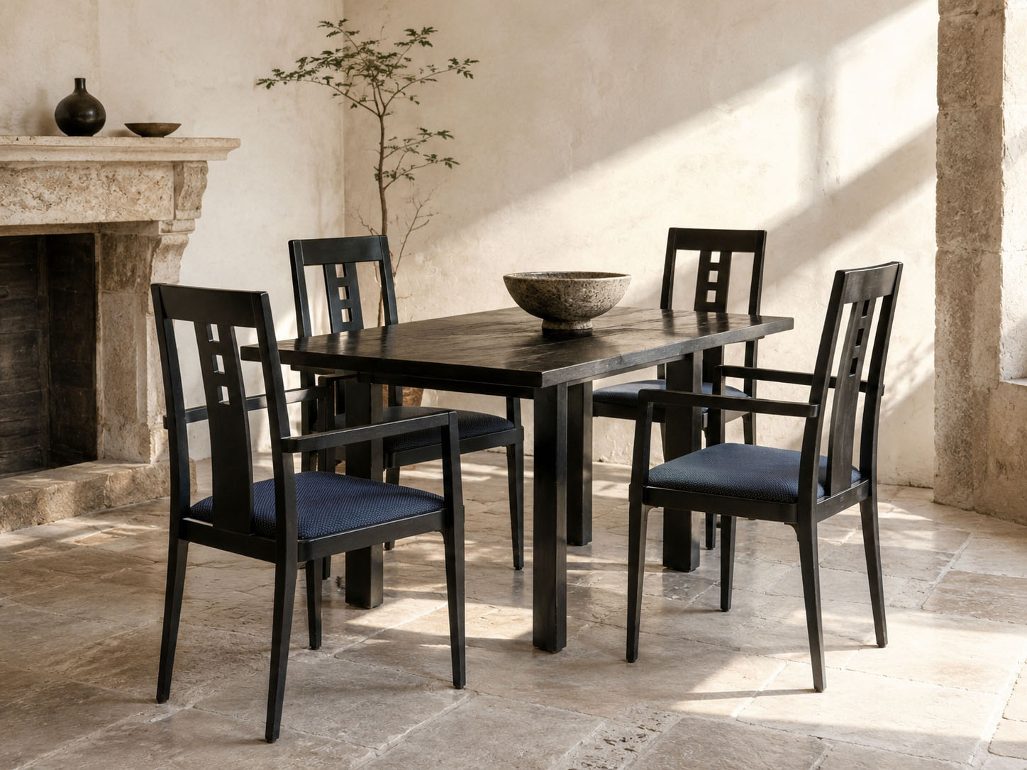 Set van vier Thonet 676 PF armstoelen ontworpen door Charles Rennie Mackintosh
