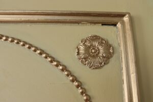 Trumeau spiegel Louis XVI-stijl met urn en dolfijnen – foto 6