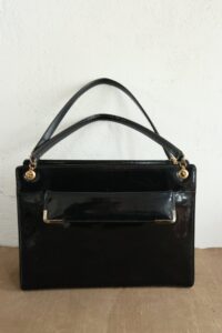Vintage Coblentz Original handtas zwart lakleer jaren 60 – foto 2