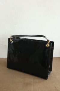 Vintage Coblentz Original handtas zwart lakleer jaren 60 – foto 5