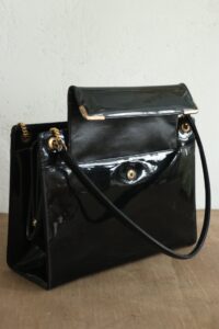 Vintage Coblentz Original handtas zwart lakleer jaren 60 – foto 6