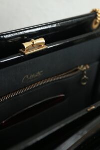 Vintage Coblentz Original handtas zwart lakleer jaren 60 – foto 9